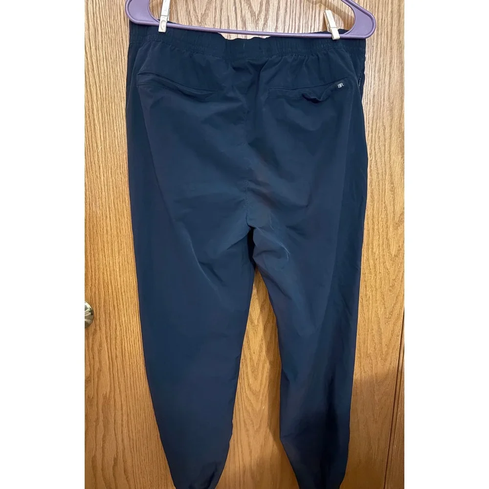 Banana Republic Mens Jogger Pants Black Drawstring Elastic Waist Activewear M